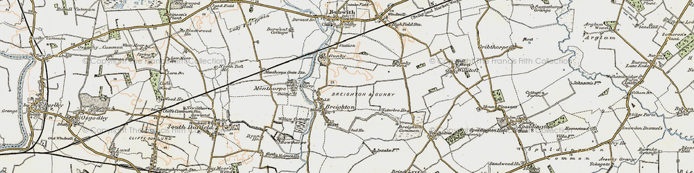 Old map of Breighton in 1903