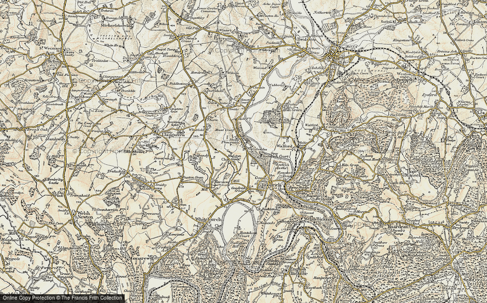 Old Map of Brelston Green, 1899-1900 in 1899-1900