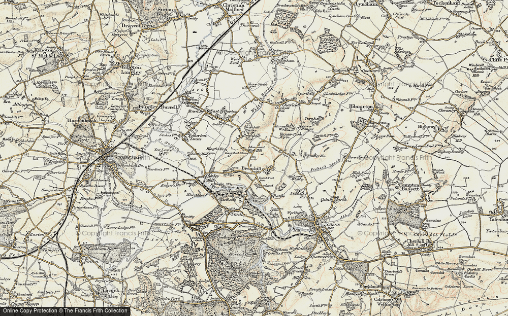 Old Map of Bremhill, 1899 in 1899