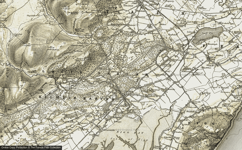 Old Map of Brenachie, 1911-1912 in 1911-1912