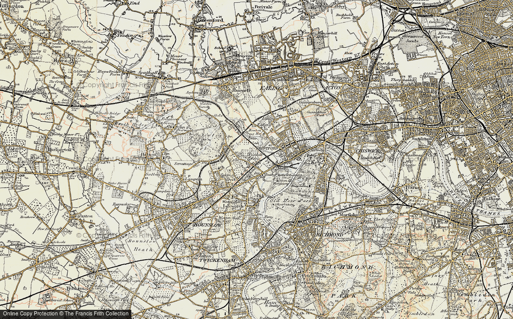 Old Map of Brentford End, 1897-1909 in 1897-1909