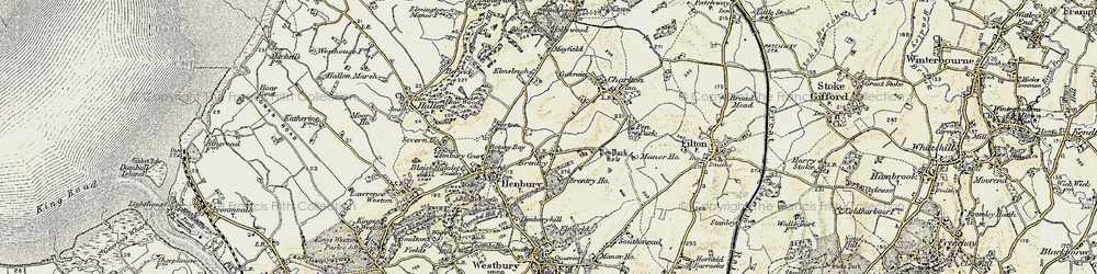 Old map of Brentry in 1899