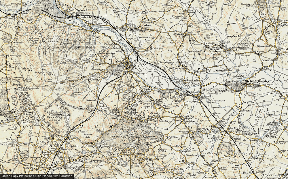 Old Map of Brereton, 1902 in 1902