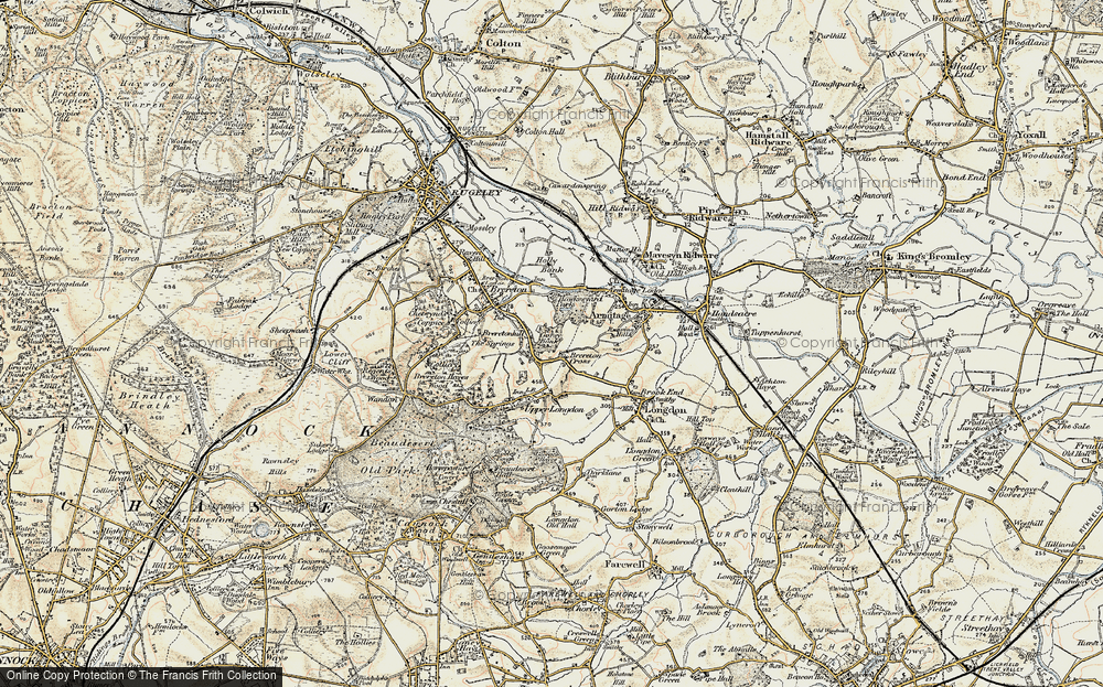 Old Map of Brereton Cross, 1902 in 1902