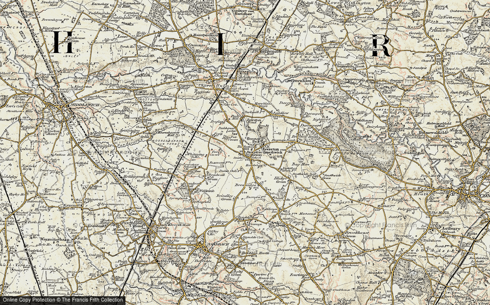 Old Map of Brereton Green, 1902-1903 in 1902-1903
