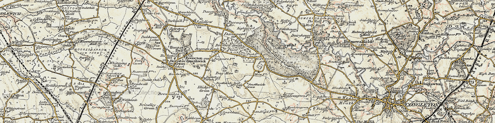 Old map of Brereton Heath in 1902-1903