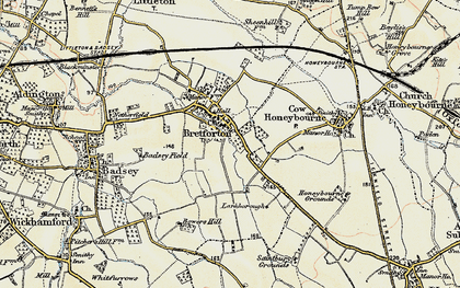 Old map of Larkborough in 1899-1901