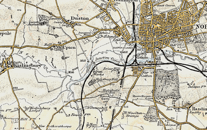 Old map of Briar Hill in 1898-1901