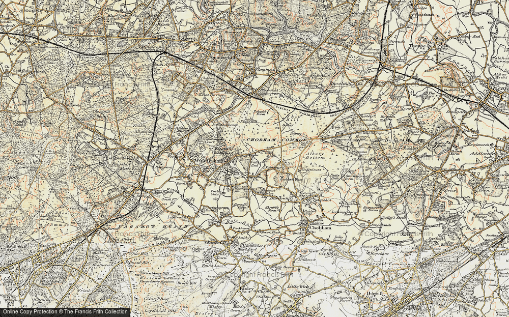 Old Map of Brick Hill, 1897-1909 in 1897-1909