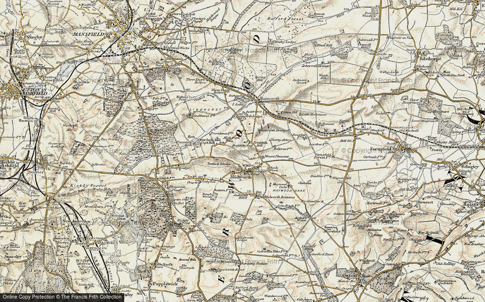 Old Map of Brick-kiln End, 1902-1903 in 1902-1903