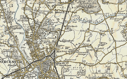 Old map of Brickfields in 1899-1902