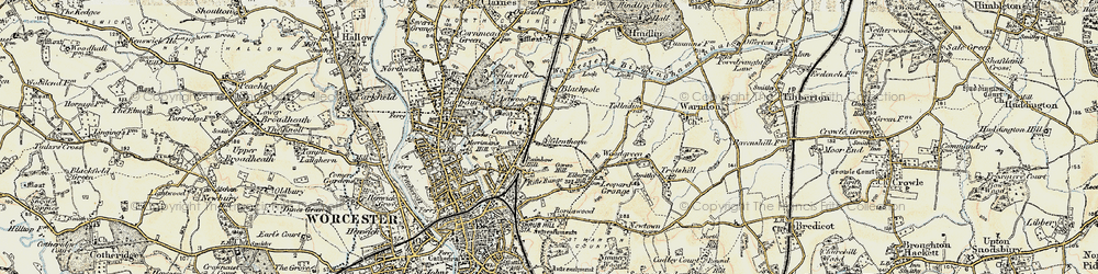 Old map of Brickfields in 1899-1902