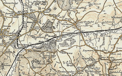 Old map of Bridge in 1898-1899