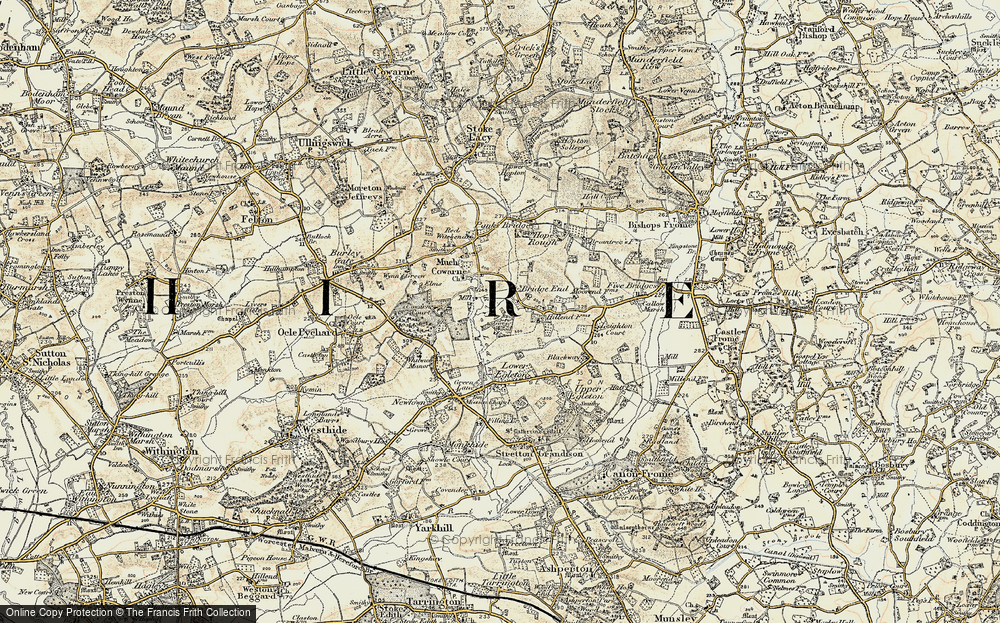 Old Map of Bridge End, 1899-1901 in 1899-1901