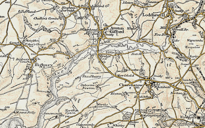 Old map of Bridge End in 1899