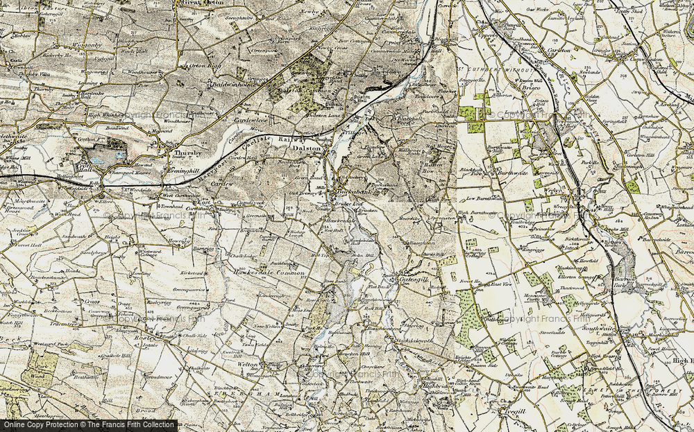 Old Map of Bridge End, 1901-1904 in 1901-1904