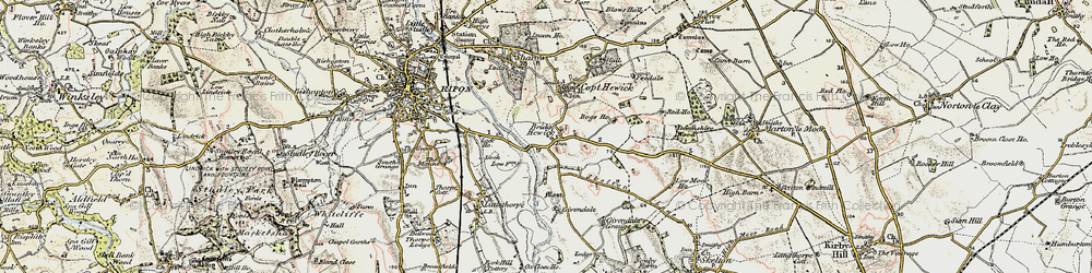 Old map of Bogs Ho in 1903-1904