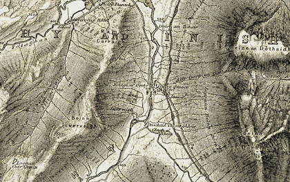 Old map of Ben Inverveigh in 1906