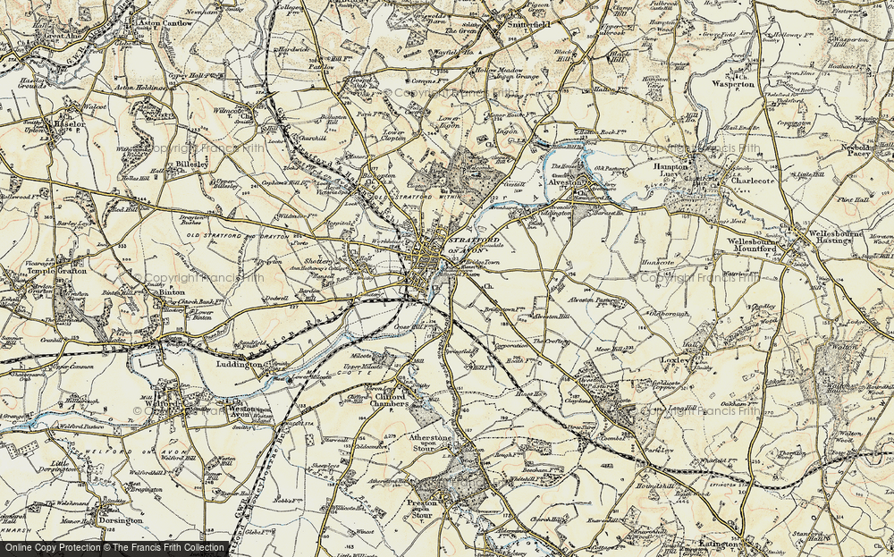 Old Map of Bridge Town, 1899-1902 in 1899-1902
