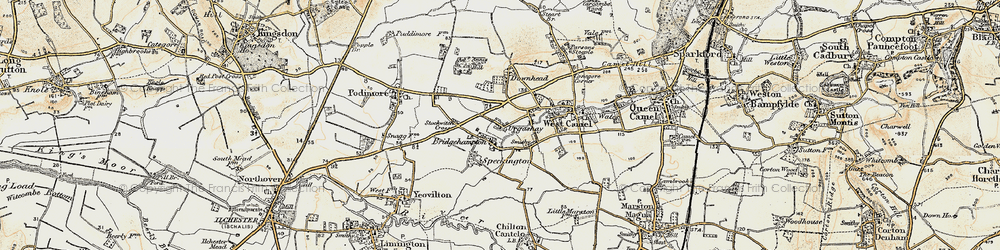 Old map of Bridgehampton in 1899