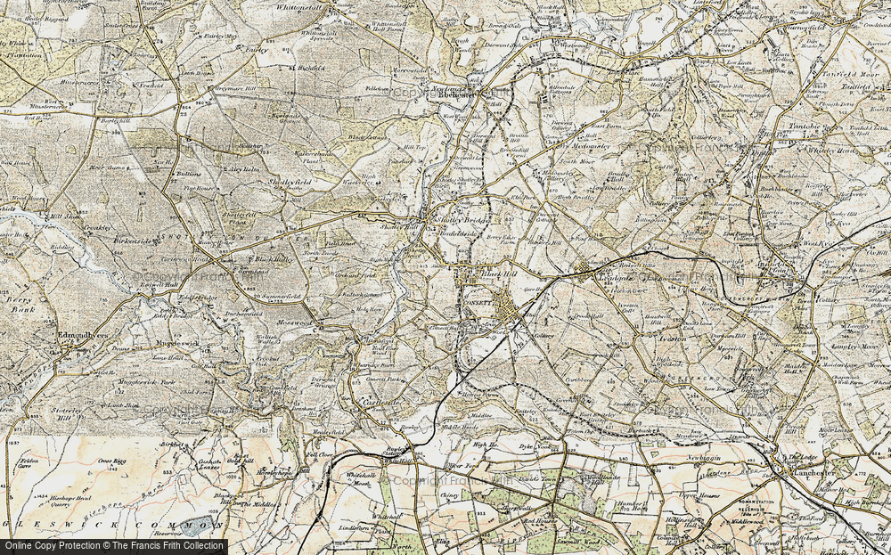 Old Map of Bridgehill, 1901-1904 in 1901-1904