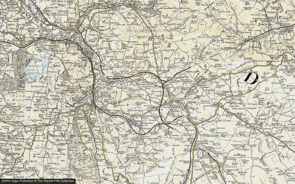 Old Map of Bridgeholm Green, 1902-1903 in 1902-1903