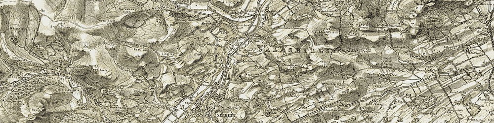 Old map of Bridgelands in 1904