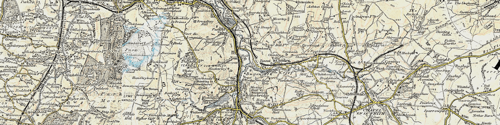 Old map of Bridgemont in 1902-1903