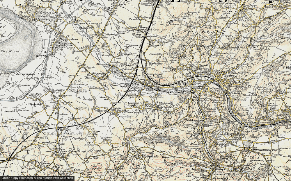 Old Map of Bridgend, 1898-1900 in 1898-1900