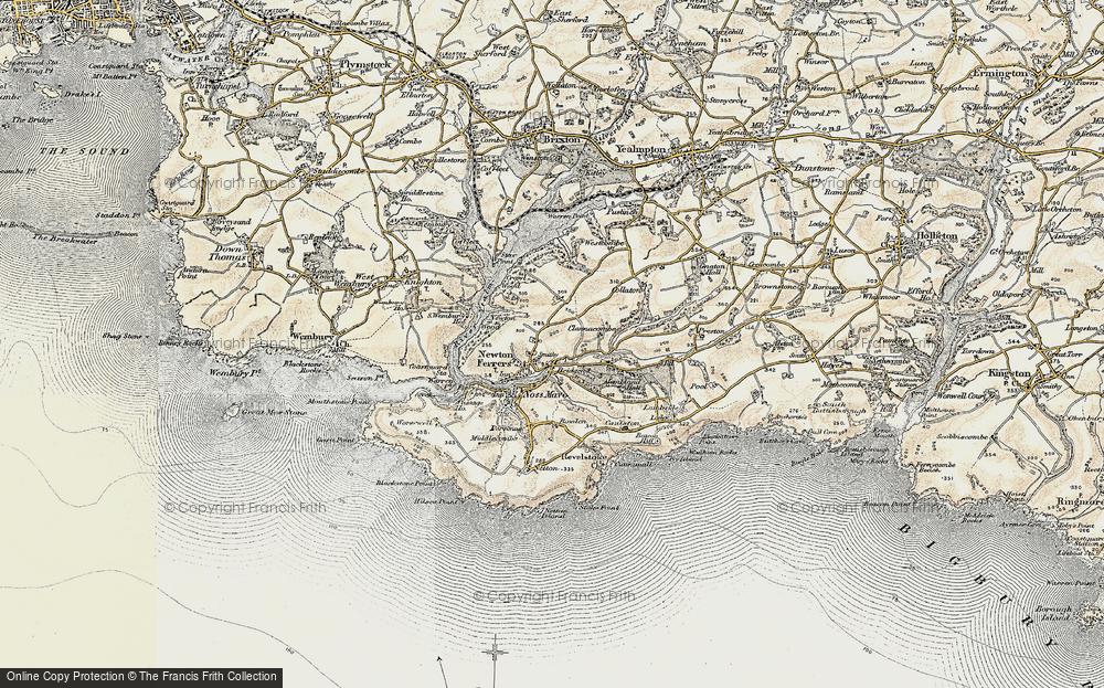 Old Map of Bridgend, 1899-1900 in 1899-1900