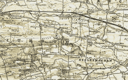 Old map of Bridgend in 1904-1906