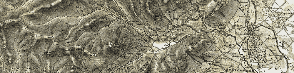 Old map of Tillyarblet in 1908