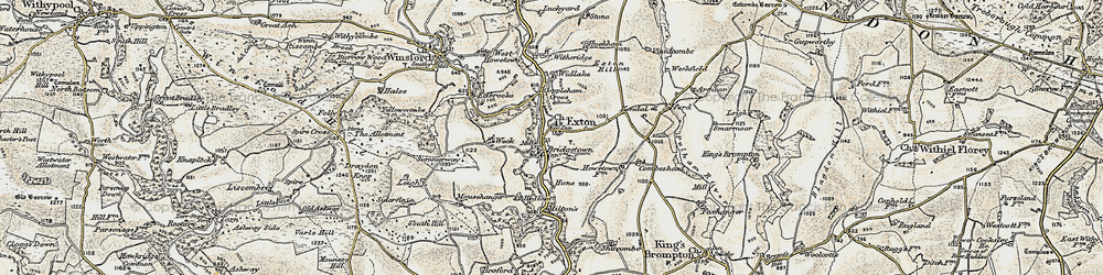 Old map of Bridgetown in 1898-1900