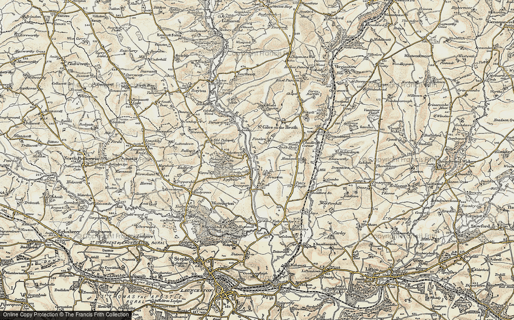 Old Map of Bridgetown, 1900 in 1900