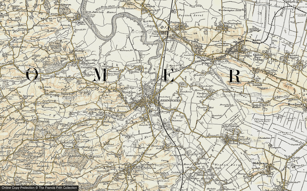 Old Map of Bridgwater, 1898-1900 in 1898-1900