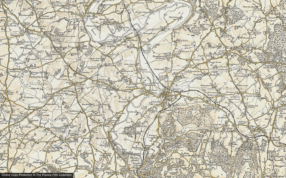 Old Map of Bridstow, 1899-1900 in 1899-1900