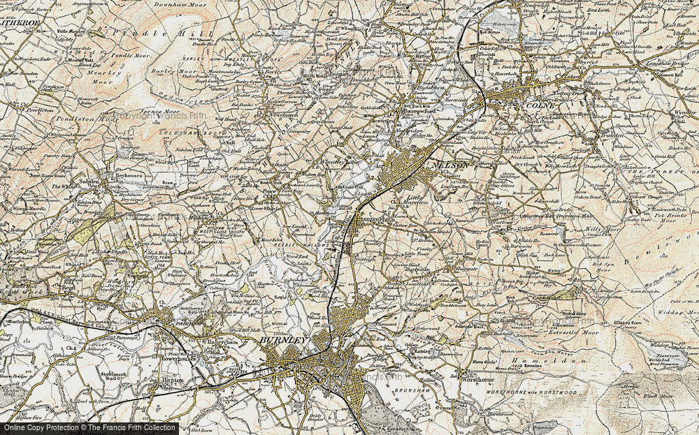 Old Map of Brierfield, 1903-1904 in 1903-1904