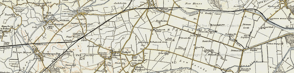 Old map of Brierholme Carr in 1903