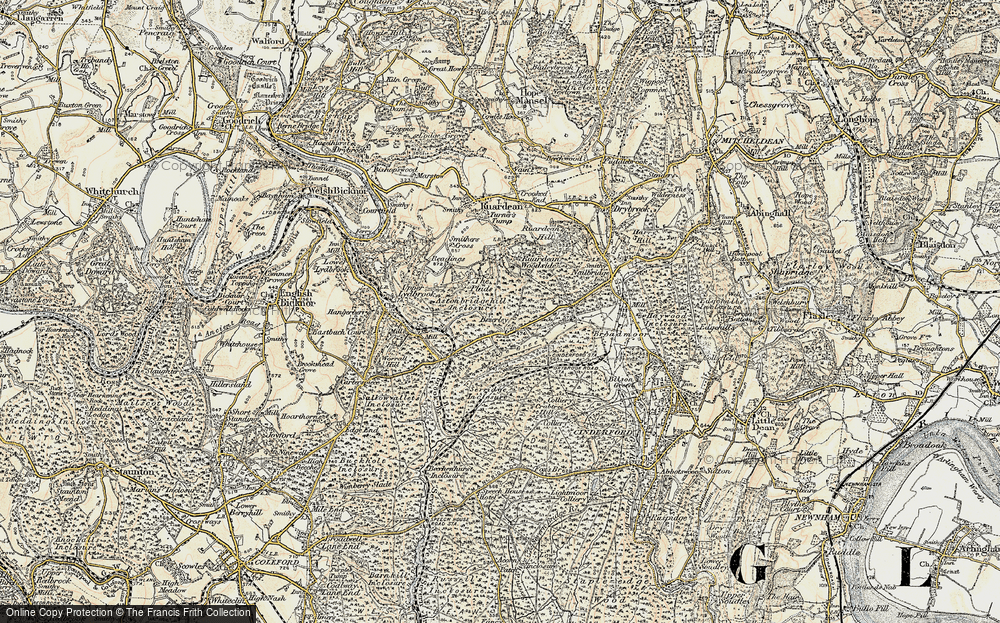Old Map of Brierley, 1899-1900 in 1899-1900