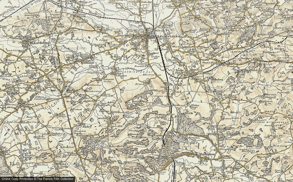 Old Map of Brierley, 1900-1902 in 1900-1902