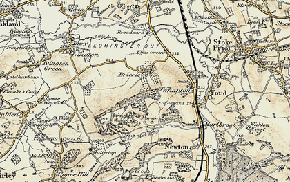 Old map of Brierley in 1900-1902