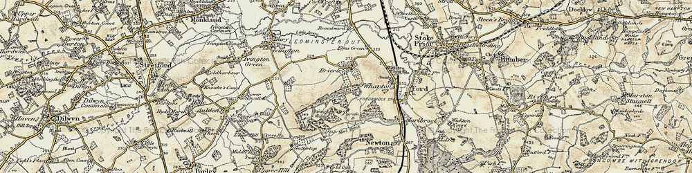 Old map of Brierley in 1900-1902