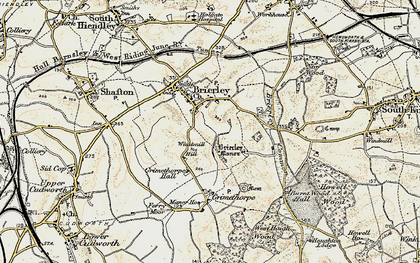Old map of Brierley in 1903