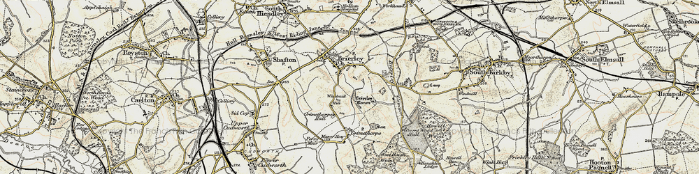 Old map of Brierley Gap in 1903