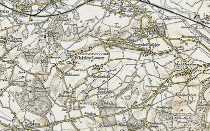 Old map of Briestfield in 1903