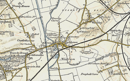 Old map of Brigg in 1903-1908