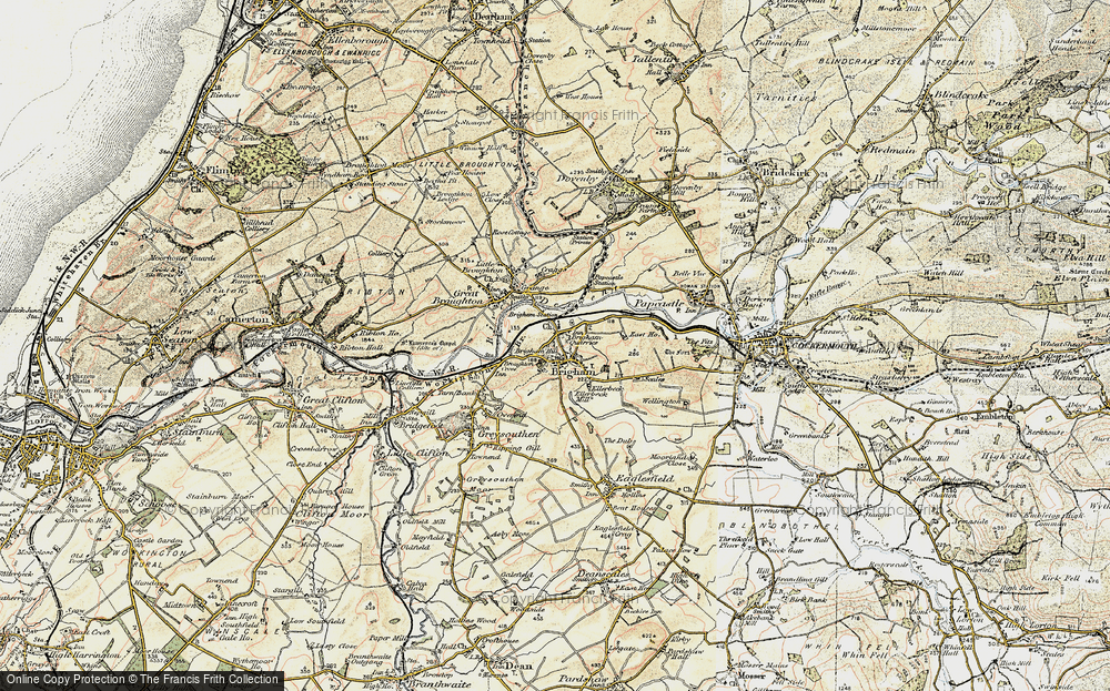 Old Map of Brigham, 1901-1904 in 1901-1904