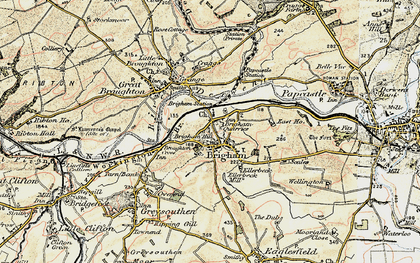 Old map of Brigham in 1901-1904