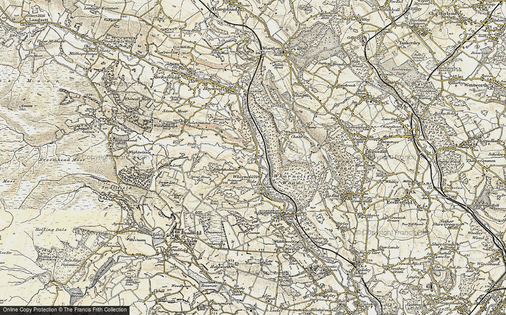 Old Map of Brightholmlee, 1903 in 1903