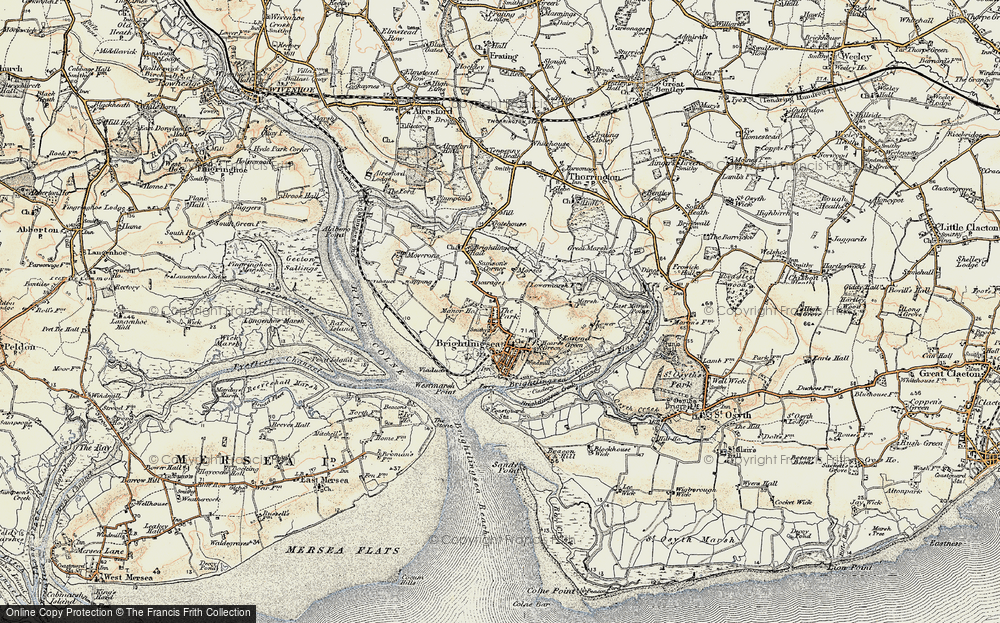 Old Map of Historic Map covering Westmarsh Point in 1898-1899